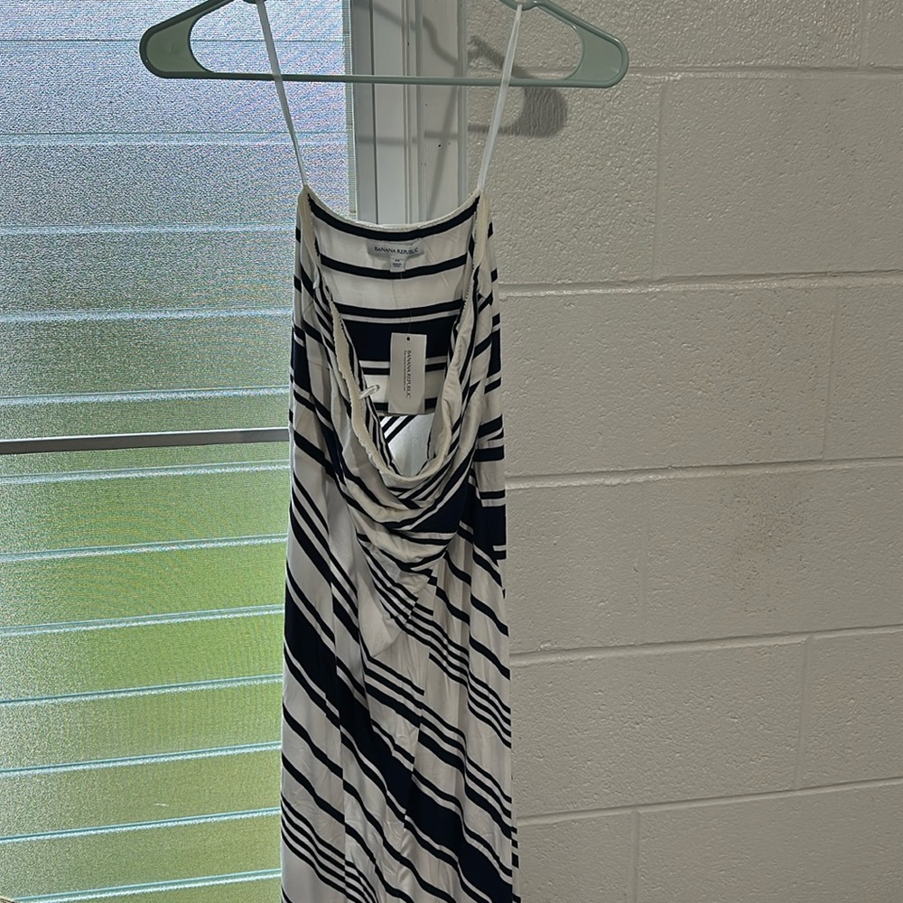 long strapless Banana Republic dress